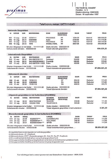 Belgacom Bill 3