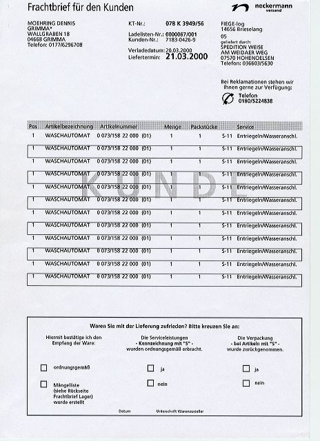 Neckermann Bill 1